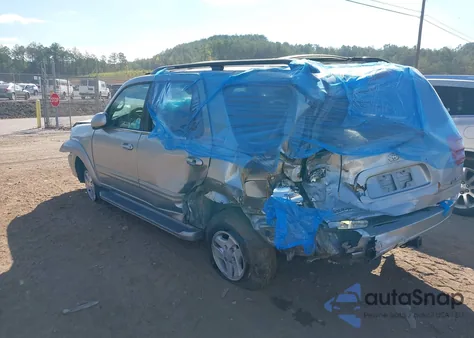 2002 Toyota Sequoia Limited z USA, uszkodzony, nr VIN 5TDZT38A52S087181